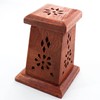 Rose Wood Incense Cone Tower Incense Cone Holder Box Suitable