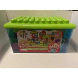 CoComelon Melon Patch Academy 53 Large Building Blocks Set Includes 6 Figures