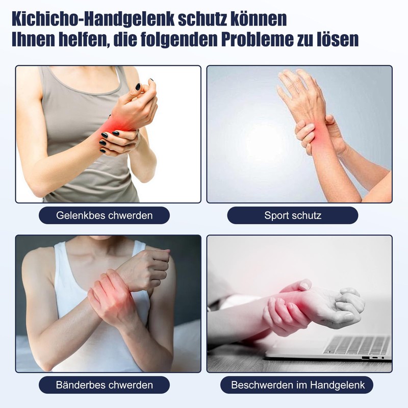 kichicho Wrist Support, Tendonitis Wrist Brace, Comfortable Wrist Support for