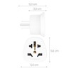 kwmobile 2x Travel Adapter for USA Type B - Travel
