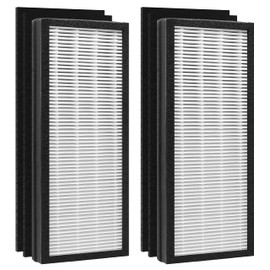 VEVA 8000 Replacement Filter, Compatible with VEVA 8000 Elite Pro Series Air Purifier, 2 HEPA Filters + 4 Pre-Filters