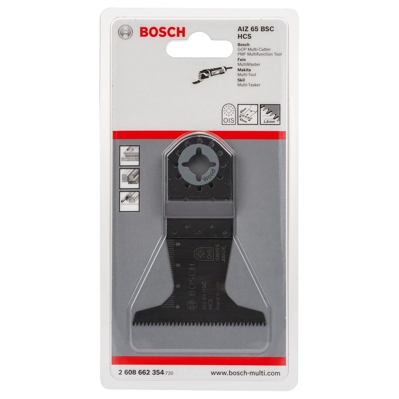 2608662354 HCS Plunge-Cutting Saw Blade"AIZ65BSC" For Hardwood