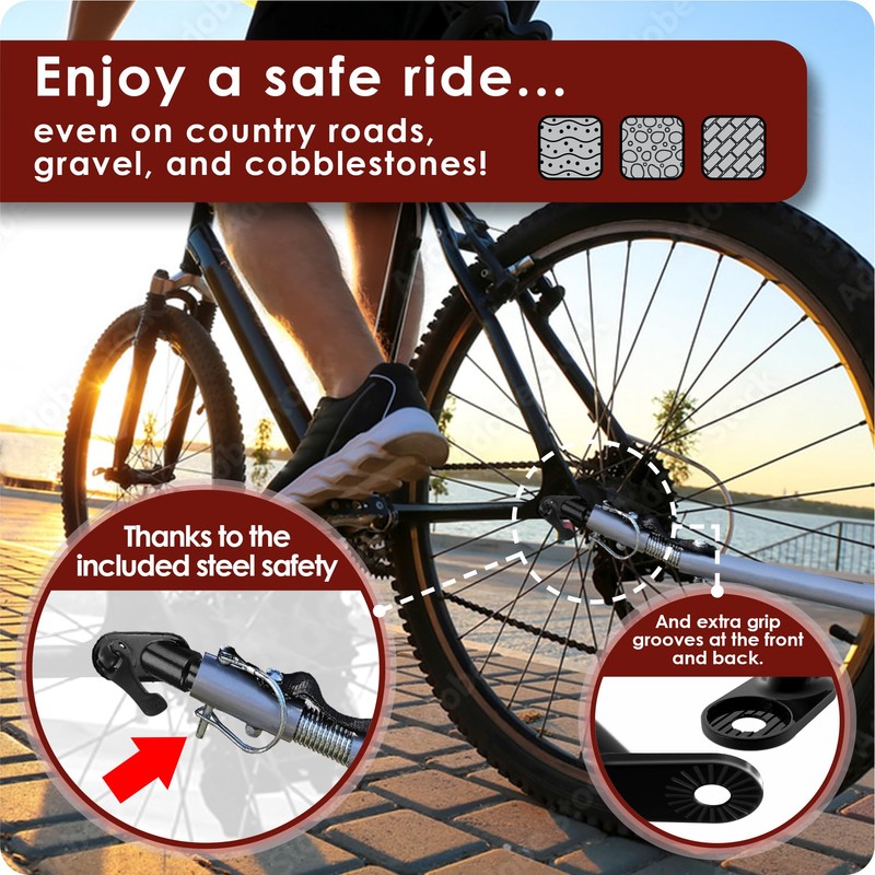 WEIDEBACH® 2x Stable bike trailer hitch with black safety pin,