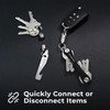 KeySmart MagConnect Magnetic Key Holder for Purse, Key Chains for
