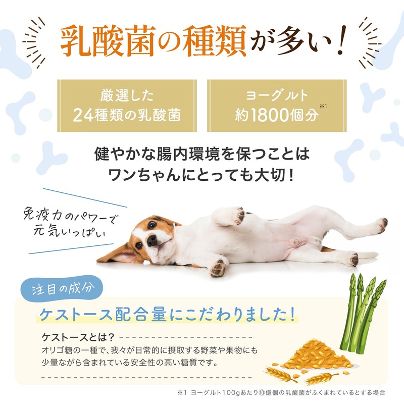 MY DEAR ANIMAL Lactic Acid Bacteria Supplement, For Dogs, Cestose