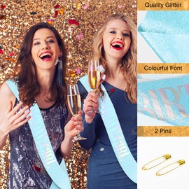 Birthday Girl Sash,Blue Ideas Birthday Sash Decorations for Girls Women,16th 18th 21st 22th 25th 30th 40th 50th 60th Birthday Gifts for Women or Any Other Party Favors Accessories Supplies