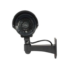 Safety Technology IR Dummy Decoy Mounted Bullet Security Camera with LED Light - Black