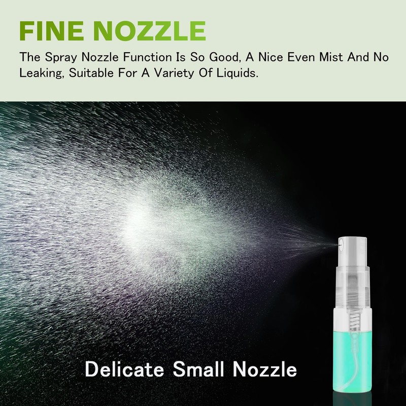 Csdtylh Mini Spray Bottle 3ml, Refillable Glass Spray Bottle, Glass