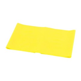 CanDo Singles Low Powder Exercise Band, 4-foot singles, Yellow: X-Light