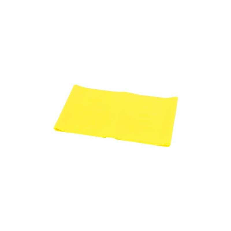 CanDo Singles Low Powder Exercise Band, 4-foot singles, Yellow: X-Light