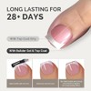 Dsixnails 240 uñas postizas cuadradas cortas y rosas para mujer