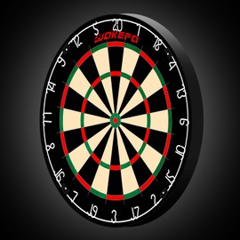 Professional Dart Boards, Competition Bristle Dartboard and Darts for Adults, Steel Tip Dart Board Set in Game Room/Bar/Office, Regulation Size High Grade Sisal Dartboards with 6 Metal Tip Darts