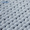 YnM Cooling Weighted Blanket, Handmade Chunky Yarn Knitted Design, Temperature