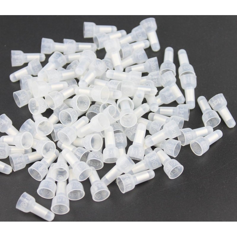 Rextin 1000pcs CE2 Closed End Wire Crimp Connectors Protective Wire