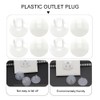 HEMOTON 20 Pack Plug Socket Covers, Child Safety Plug Socket