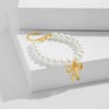 INNERDIVA Pearl Bracelets For Women Cream Pearl Strand With Gold