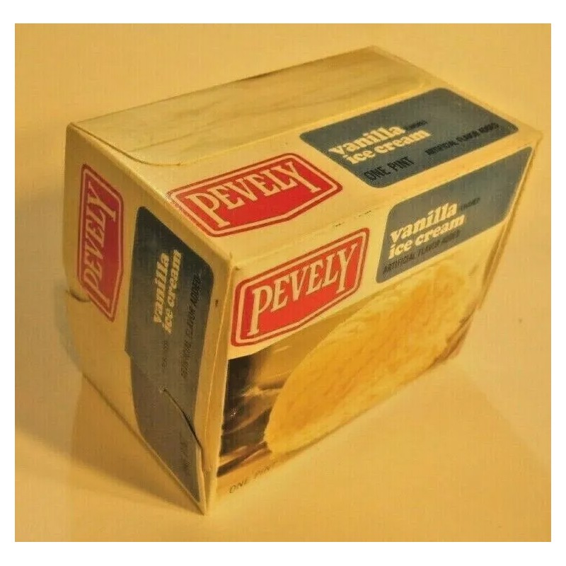 Pevely Vanilla Ice Cream Unused One Pint Container