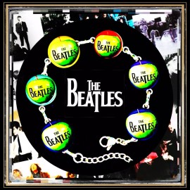 THE BEATLES 2024 EXCLUSIVE 6 IMAGES CRYSTAL ADJUSTABLE BRACELET