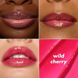 e.l.f. Cosmetics Glow Reviver Bálsamo Labial Cereza Roja Silvestre Intensa | Wild Cherry, Hidrata Intensamente los Labios con Color y Brillo Jugoso de
