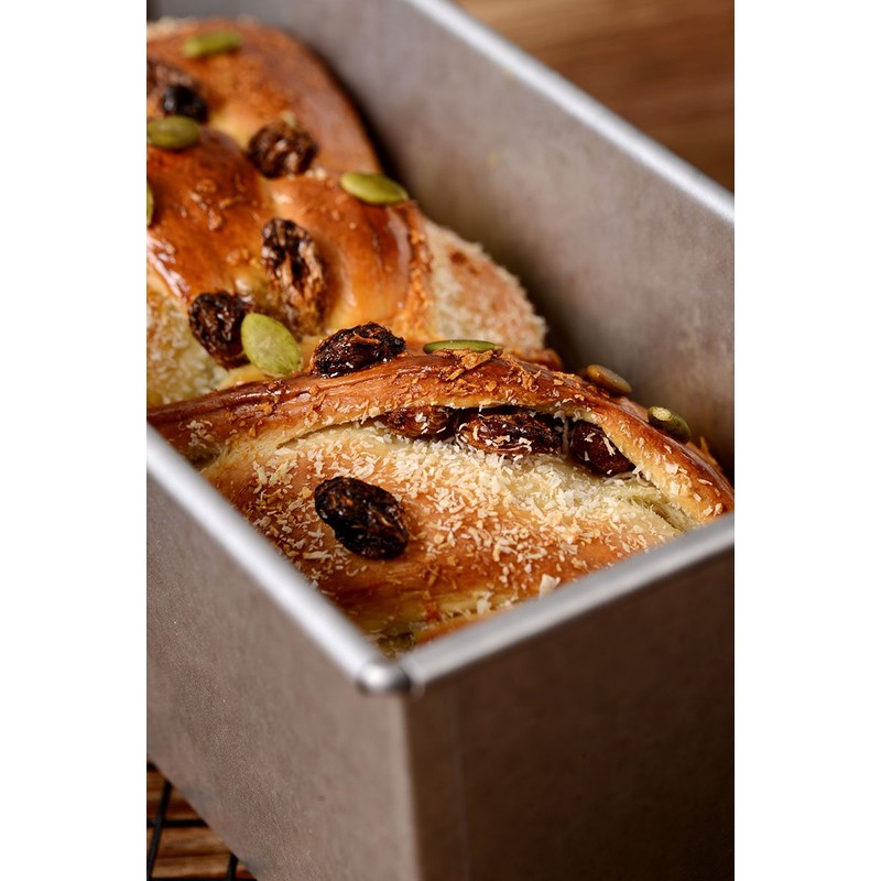 タイガークラウン ケーキ型 シルバー 95×233×85mm アルスターパウンド型1.5斤大 スチール アルミメッキ 2309