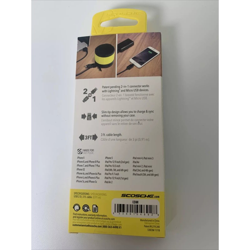 Scosche StrikeLine USB-C, Charge & Sync Cable for USB-C Devices