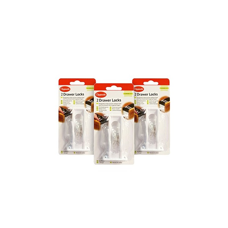 Clippasafe Drawer Locks - Pack Of 6