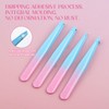 FADVAN Professional Tweezers Set - 4 Pieces Stainless Steel Precision