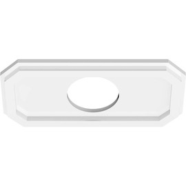 Ekena Millwork CMP14X7ED-04000 Emerald Architectural Grade PVC Contemporary Urethane Ceiling Medallions 14"W x 7"H x 4"ID x 4 3/4"C x 1"P