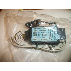 vally 3 to 2 wire taillight stop turn converter adapter to 4 flat trailer connector