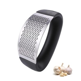 MJ Vision Multipurpose Garlic Presser Stainless Steel Kitchen Tool, Squeeze Press Quick Handy Ginger Garlic Crusher