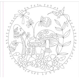 Mushrooms Adult Coloring Book (31 one-sided designs on thick paper) (Artist's Coloring Books)