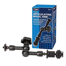 Adjustable Articulating Friction Magic Arm 7 Inch for DSLRs Camera Rigs, LED Lights, Flashes, LCD Monitors