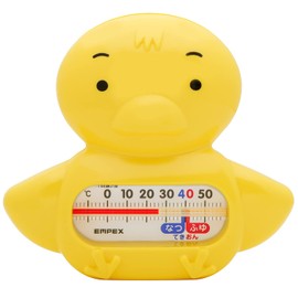 Empex TG-5154 Weather Meter, Air Trio, Floating Hot Water Thermometer, Made in Japan, Yellow, 4.5 x 3.7 x 2.2 inches (11.5 x 9.5 x 5.5 cm)