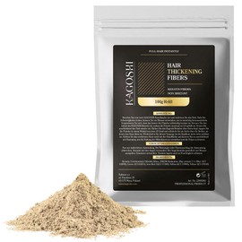 KAGOSHI Refill 100 g Hair Fibres, Hair Thickening, Hair Filler, Pouring Hair, Scattered Hair for Hair Thickening, Hair Powder, Hair Powder, Thickening, Instant Effect (Light Blonde, 100 g)