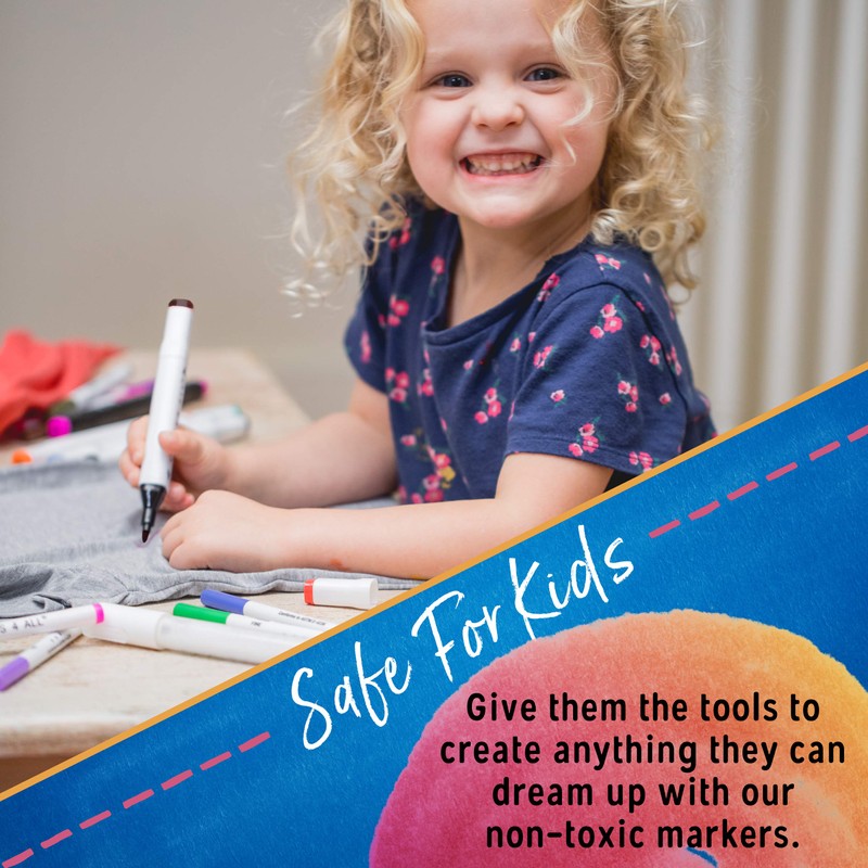 Crafts 4 All Fabric Markers for Clothes - Pack of