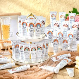 Dansib 72 Pcs Christmas Teacher Appreciation Hand Cream Gifts Boho Rainbow Teacher Gifts for Women Thank You Teacher Gifts Travel Size Hand Lotion Teacher Christmas Gifts Moisturizing Hand Cream