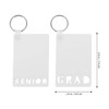 EXCEART 12pcs Sublimation Blank Keychains for Heat of 2021 Graduation