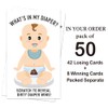 Haizct 50 Pack What's in My Diaper Scratch Off Game