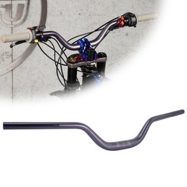 RUTU Handlebars for Surron,31.8mm Aluminum Alloy Thickened High Riser Motorcycle Handlebar Fits Surron Light Bee Talaria Electirc Dirt Bike-Titanium