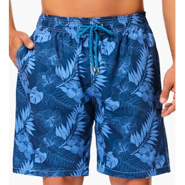 SIX ISLANDS Quick-Dry Swim Trunks - Comfortable Mens Boardshorts, 9" Inseam, Variety of Tropical & Classic Designs