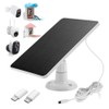 Solar Panel Charger -Weather Resistant, 5W 5V Solar Panel Wall