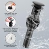 Two Handle 4 inch Black Bathroom Faucet, Bathroom Sink Faucet