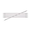 KnitPro K12103 Strumpfstricknadeln, Silber, 2.5mm x 15cm