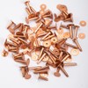 WUTA 100 Pcs Copper Rivets & Burrs, Leather Copper Rivet