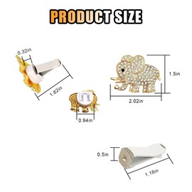 2PCS Crystal Diamond Car Air Vent Clip, Elephant Bling Charms Crystal Car Air Vent Clip Car Freshening Diffuser, Bling Car Interior Decorative Accessories for Women Girls