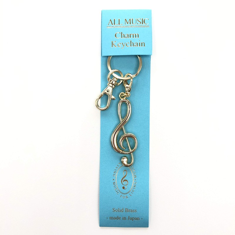 NAKANO All Music Key Chain Treble Clef Gold MM120KHGCG