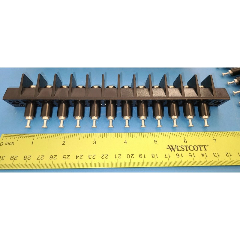 PDC Terminal Barrier Strip Block, 35A, 600V, 12 Position, 2