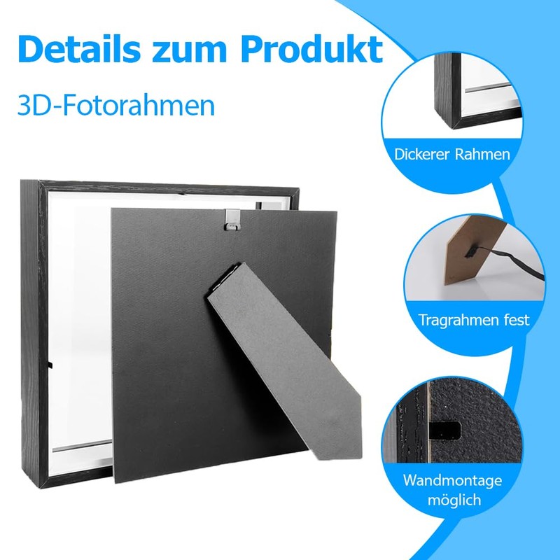 3D Picture Frame, Picture Frame for Filling, Frame for Objects,