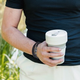 To My Son/To My Grandson Bracelet,"I Will Always Be With You" Braided Leather Bracelet for Men , Mens Braided Leather Bracelet Bangle Wristband,Stainless Steel Inspirational Wristband(8.3inch) (Stainless Steel)