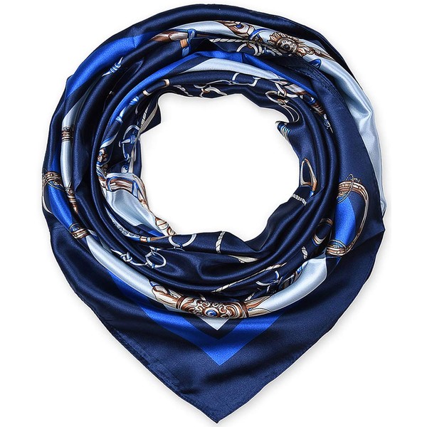 corciova Silk Like 35 x 35 Kerchief Neck Scarf Women
